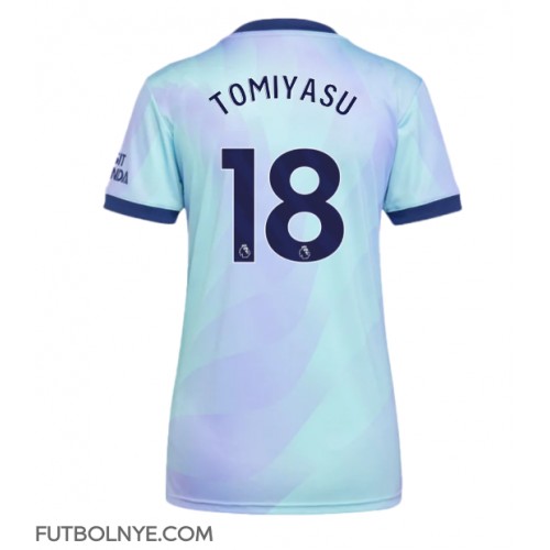 Camiseta Arsenal Takehiro Tomiyasu #18 Tercera Equipación para mujer 2024-25 manga corta